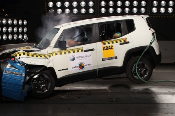 JEEP RENEGADE LEVA NOTA MÁXIMA EM CRASH-TEST DO LATIN NCAP