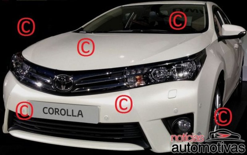 NOVO COROLLA 2014 É FLAGRADO SEM CAMUFLAGEM NOVO COROLLA 2014 É FLAGRADO SEM CAMUFLAGEM