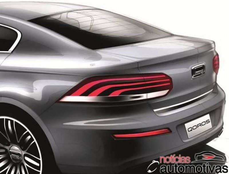 Qoros GQ3 tem imagens reveladas através de teaser Qoros GQ3 tem imagens reveladas através de teaser